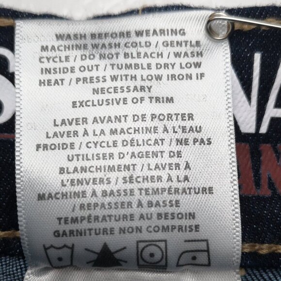 Santana Ladies Size 10 Dark Wash Slimmer Leg Zipper & Button Closure Jeans - Picture 4 of 13